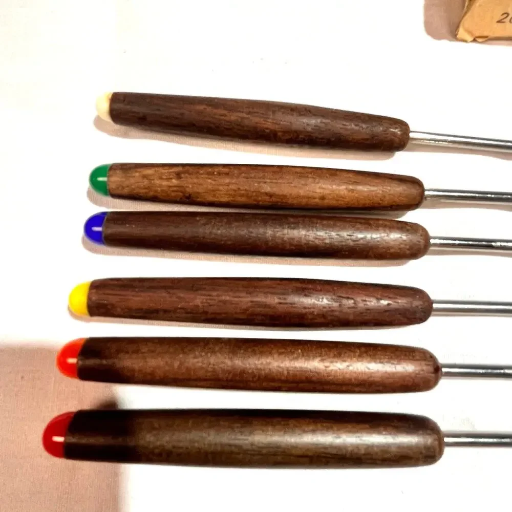 Oster Fondue Fork LOT of 6 in box hors d'oeuvre Cheese Trays Charcuterie Boards